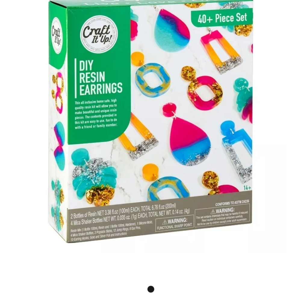 DIY resin earrings set
